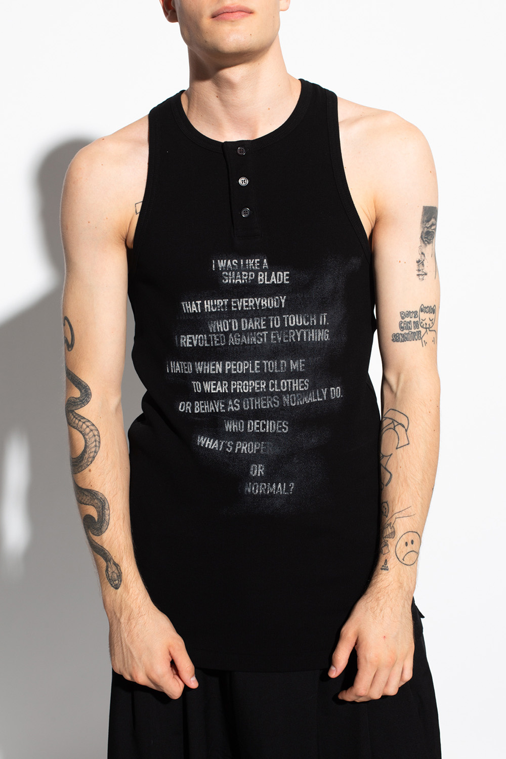 Sleeveless top Yohji Yamamoto - SchaferandweinerShops Sleeveless top Yohji Yamamoto - SchaferandweinerShops
